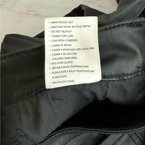 Kancan Faux Leather Skinny Pants Size 27 Button Fly High Rise Ankle Stretch EUC - Picture 11 of 11